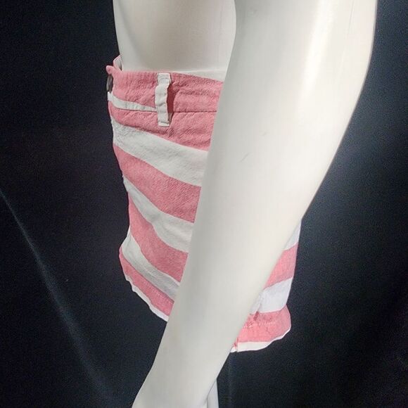 Merona Pink & White Striped Shorts (4) - Picture 3 of 5